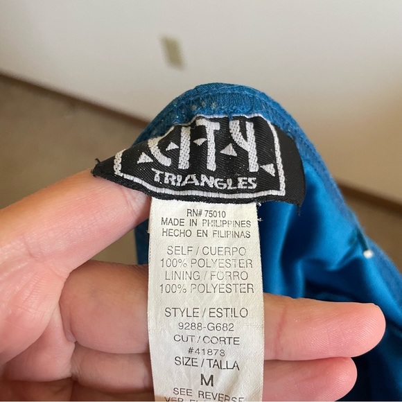 City Triangles Vintage 90s Y2K Glitter Asymmetrical Midi Dress - Picture 3 of 5